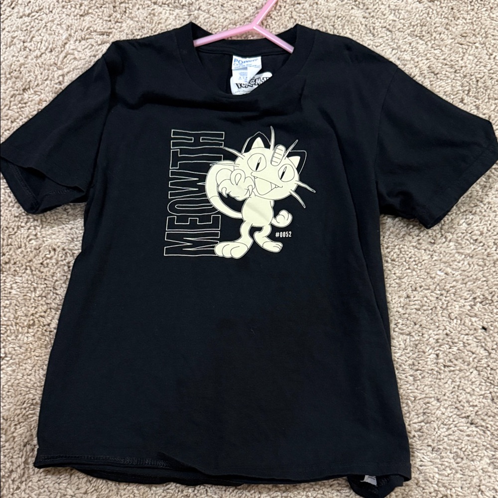 Pokemon Black Meowth Kids T-Shirt